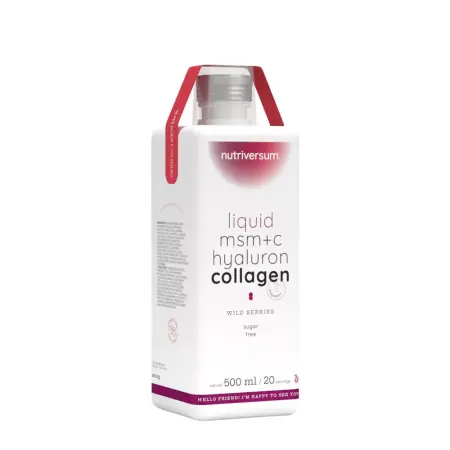 Nutriversum Liquid MSM+C Hyaluron Collagen - WOMEN (500 ml, Wild Berries) - Nutriversum