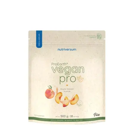 Nutriversum Vegan Pro ProEarth® Protein Powder (500 g, Peach Yogurt) - Nutriversum