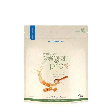 Nutriversum Vegan Pro ProEarth® Protein Powder (500 g, Salted Caramel) - Nutriversum