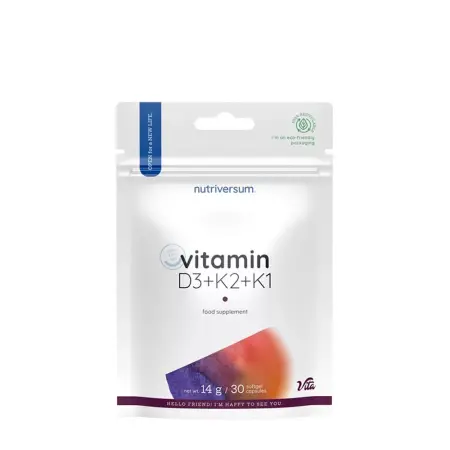 Nutriversum Vitamin D3 + K2 + K1 (30 Softgels) - Nutriversum