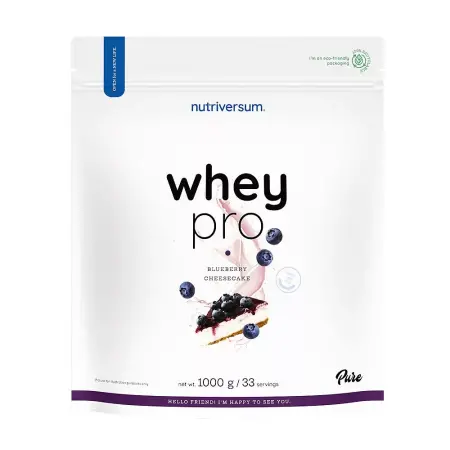 Nutriversum Whey PRO - PURE (1000 g, Blueberry Cheesecake) - Nutriversum