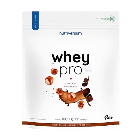Nutriversum Whey PRO - PURE (1000 g, Chocolate & Hazelnut) - Nutriversum