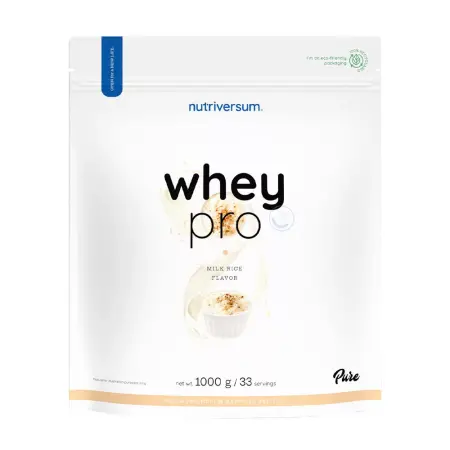 Nutriversum Whey PRO - PURE (1000 g, Milk Rice) - Nutriversum
