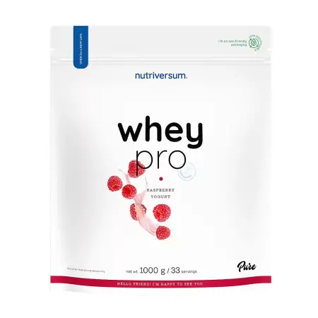 Nutriversum Whey PRO - PURE (1000 g, Raspberry Yogurt) - Nutriversum