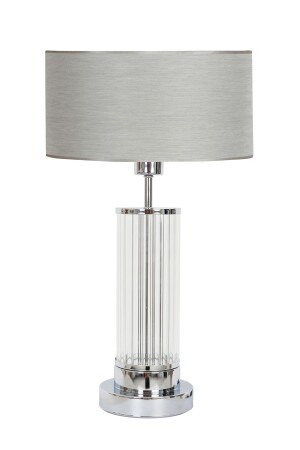 Nuuk Noa Modern Glass Lampshade with Chrome Plated Detail - Pre Gray NNKABJ58 - Vinner
