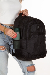 Nwp Erkek Sırt Çantası Siyah (laptop,notebook,okul, Spor,yürüyüş,seyahat.trekking),(32x47cm) NWP-LOSTS - Newish