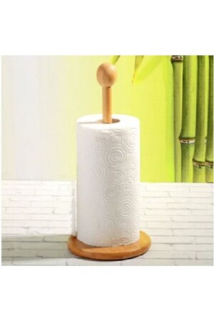 Oak Wooden Cylinder Towel Paper Napkin Holder - Maraton