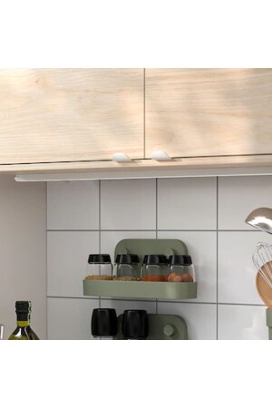 Öbonas 28x12 Cm Vantuzlu Mutfak Duvar Baharat Rafı Yeşil 1100498897 - IKEA