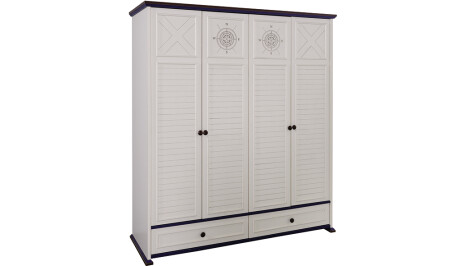 Ocean 4 Door Wardrobe - Cadde Yıldız