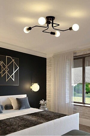 Octopus 4-Piece Black Chandelier GNC-694 - Trendylight