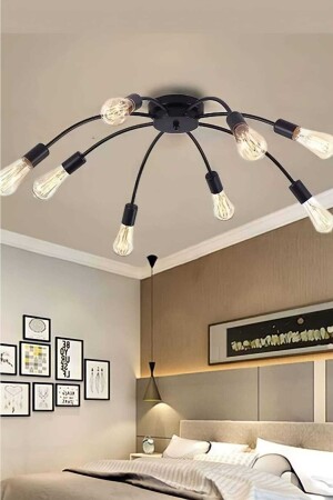 Octopus 8-teiliger schwarzer moderner Kronleuchter AHTPT-SYH-08 - BSA LIGHTING