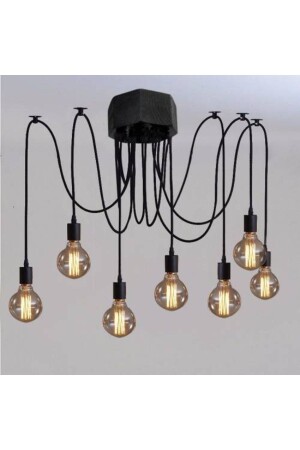 Octopus Spider Chandelier 7 Pieces ZMR15 - Zümra Ahşap