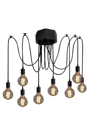 Octopus Spider Chandelier 8 Pieces ZMR17 - Zümra Ahşap