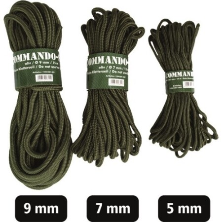 OD 5MM (15M) KOMANDO HALAT - MIL-TEC