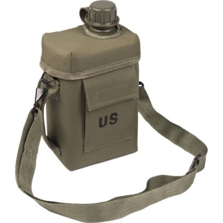 OD PATROL CANTEEN 2 LTR.W.COVER A.STRAP - MIL-TEC