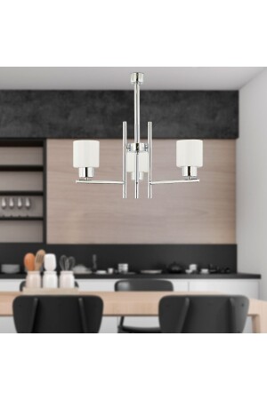 Odesa 3 Piece Chrome Plated Modern Bedroom Kitchen Living Room Chandelier - Apliqa