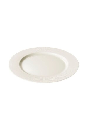 Ofantlıgt 6 Parça Beyaz Ikea Çizgi Kabartma Servis Tabağı 28 Cm OME12115 - OME LIFE
