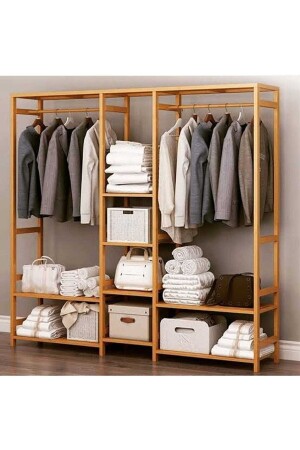Offener Kleiderschrank aus Holz 175x140x35 - Brk Design