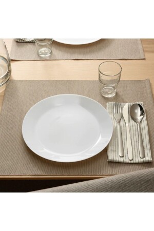 Oftast 25 Cm White Plate Dinner Plate Special Hardened Tempered Glass - Ikea