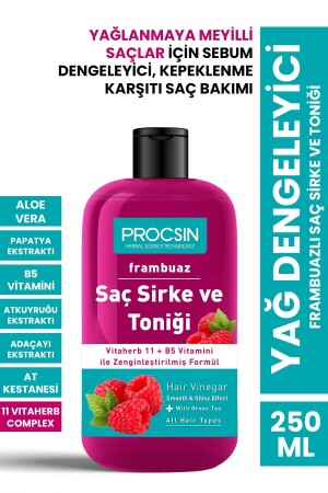 Oil Balancing Raspberry Hair Vinegar and Tonic 250 ml - Procsin