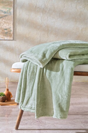 Olenna Wellsoft Tv Blanket 140x190 - Sage - Yataş