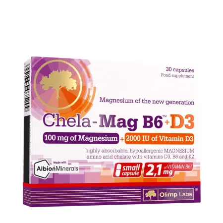 Olimp Labs Chela-Mag B6+D3 (30 Capsules) - Olimp Labs