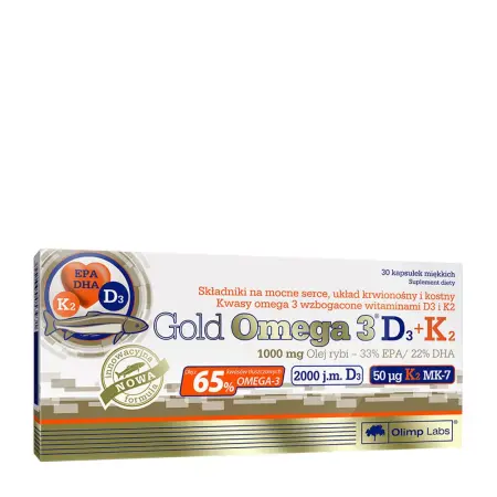 Olimp Labs Gold Omega 3 D3 + K2 (30 Capsules) - Olimp Labs