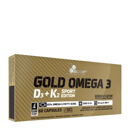 Olimp Sport Gold Omega 3 D3+K2 (60 Capsules) - Olimp Sport