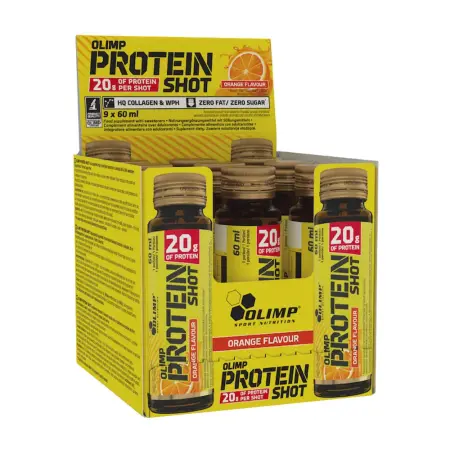 Olimp Sport Protein Shot (9 x 60 ml, Orange) - Olimp Sport