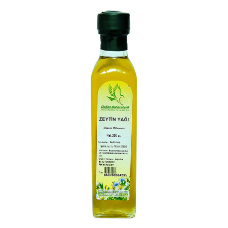 Olive Oil Extra Virgin Glass Bottle 250 cc - Doğan