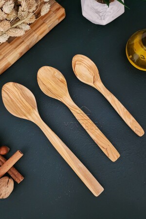 Olive Wood Wooden Wooden Spoon Spatula Set (Olive Wood) Wooden Spoon ZYT05 - MONTESEV
