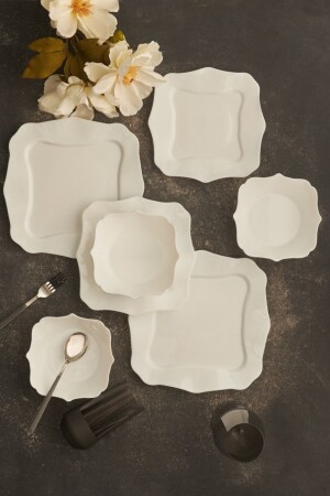 Olivia 18 Piece Dinner Set for 6 People 153. 03. 06. 6358 - Karaca