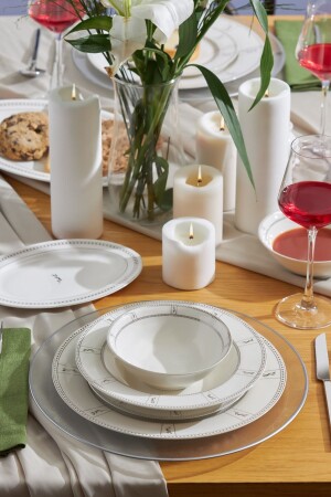 Olivia New Bone 60 Piece Dinner Set for 12 People New 600. 15. 01. 2663 - Emsan