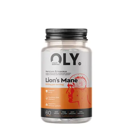 Oly Lion's Mane 500 mg (60 Capsules) - Oly
