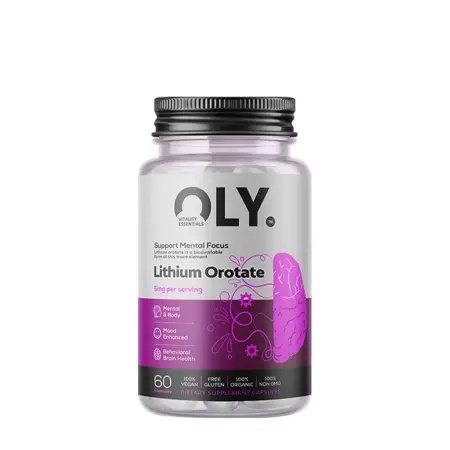 Oly Lithium Orotate 5 mg (60 Capsules) - Oly