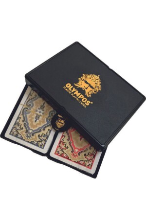 Olympos Plastic Playing Cards Double Deck MBFDSGHJYSTDYTUY - Angora