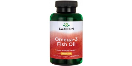 Omega-3 Balık Yağı, Limon Aromalı - 150 yumuşak kapsül - Swanson