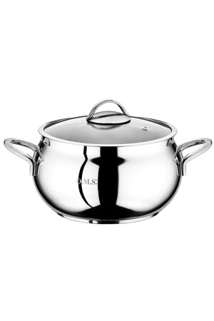 Oms 2031 22*13 cm / 5,0 Lt. Steel Single Pot Plain 2031 Nr. 22 - OMS PASLANMAZ