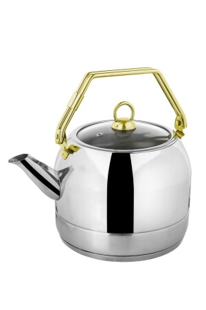Oms Çelik Üstten Kulplu Suluk Çaydanlık 5 Litre -l Boy 8078-5LT - OMS PASLANMAZ