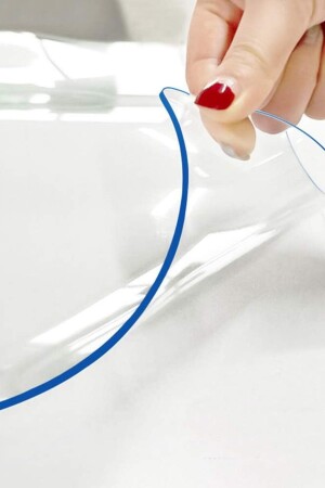 one. 4 Mm Clear Thickness Transparent Thick PVC Table Protector Mica Table Cover - Barış Home Collection