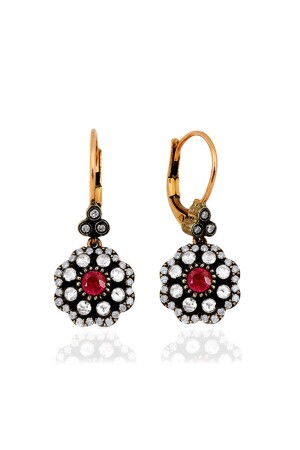 one. 60 Carat Diamond Ruby Earrings - Sembol Gold