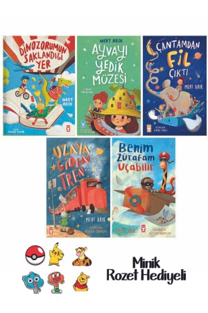 one. and 2. Classroom Reading Set 5 Books Where My Dinosaur Hidden-We Ate the Quince Museum-An Elephant Came Out of My Bag - Timaş Çocuk