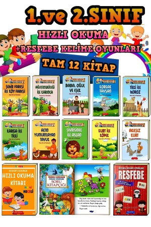 one. class And 2. Speed ​​Reading Set for Grades (RESFEBE - SPEED READING BOOK AND STORIES) - Gönül Yayincilik