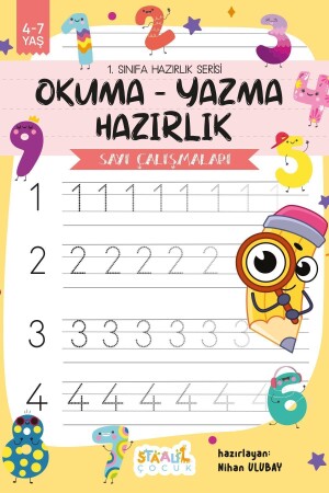 one. Classroom Preparation Series / Reading - Writing Preparation / Number Practice Activity Book - Staau Çocuk