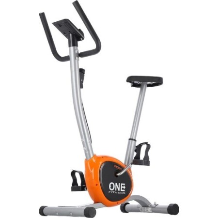 One Fitness RW3011 model gümüş-turuncu renkli egzersiz bisikleti. - One Fitness