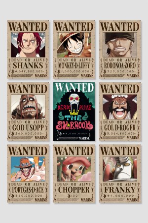 One Piece Wanted 15-Piece Anime Poster Set Thick Glossy Art Paper RSAPS009 - postick