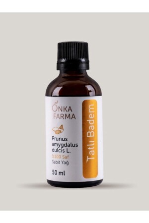 Onka Farma 100% Pure Sweet Almond Oil - Cold Pressed - 50 ml - Onkafarma