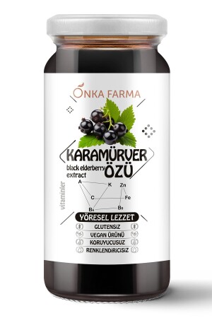 Onka Farma Black Elderberry Extract 315 Grams Natural, No Additives, No Preservatives, 100% Pure Molasses - Onkafarma