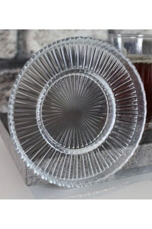 Only Riva 6-Piece Tea Plate No Cups Compatible with Elysia Tea Cups - Paşabahçe