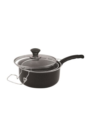 Onyx Teflon Frying Pan with Lid 22 cm MHTP10393 - Mehtap